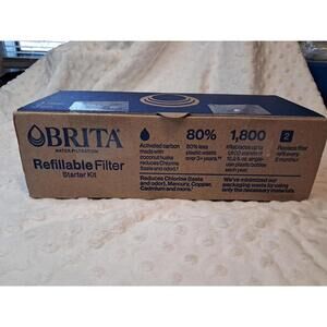 BRITA Refillable Water Filtration System Filter Refills 3 Count Plus Filter T60